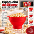 Pipoqueira de silicone vermelha para micro-ondas 2,5 litros