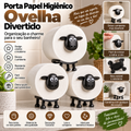 Porta papel higiênico em formato de ovelha para banheiro