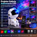 Projetor Galáxia Astronauta LED com controle remoto